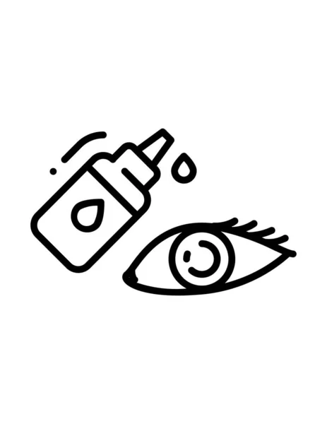 Icona Dell Occhio Illustrazione Vettoriale — Vettoriale Stock