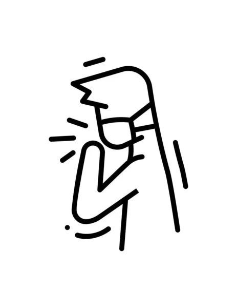 covid simge vektör illüstrasyon grafik tasarımı