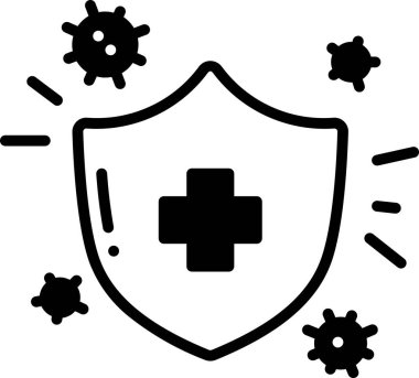 tıbbi ve sağlık çizgisi vektör simgesi.