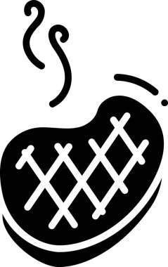 Steak vector icon illustration vector Steak vector icon illustration vector