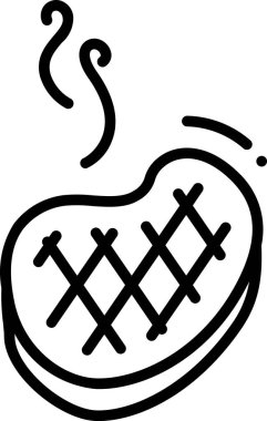 Steak vector icon illustration vector Steak vector icon illustration vector