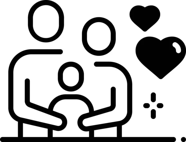 aile simgesi vektör illüstrasyonu.