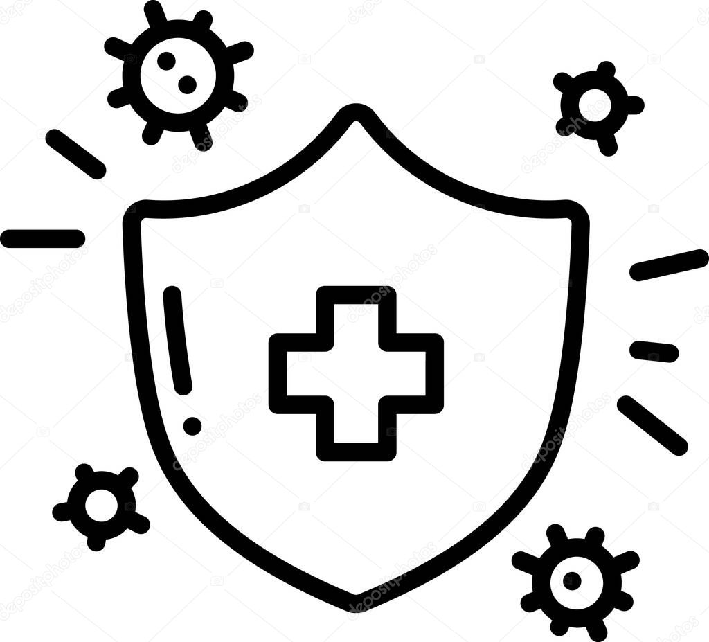 medical and health line vector icon.