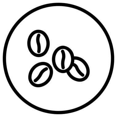 Kahve simgesinin vektör illüstrasyonu