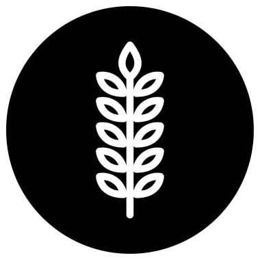 Buğday simgesi vektörü, düz tasarım