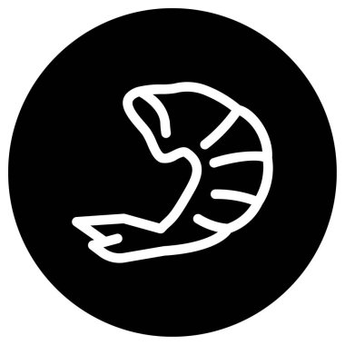 Deniz ürünleri simgesinin vektör illüstrasyonu