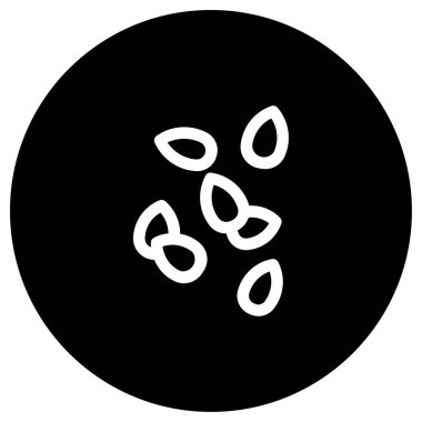 Susam serbest simgesinin vektör illüstrasyonu