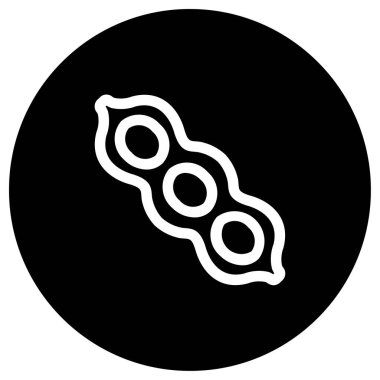 Soya simgesinin vektör illüstrasyonu