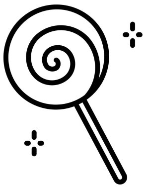 Lolipop simgesinin vektör çizimi