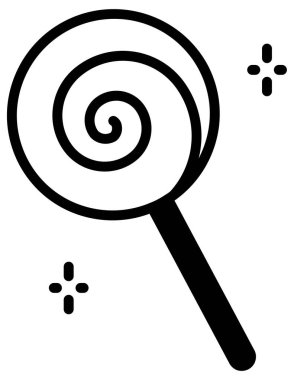 Lolipop simgesinin vektör çizimi