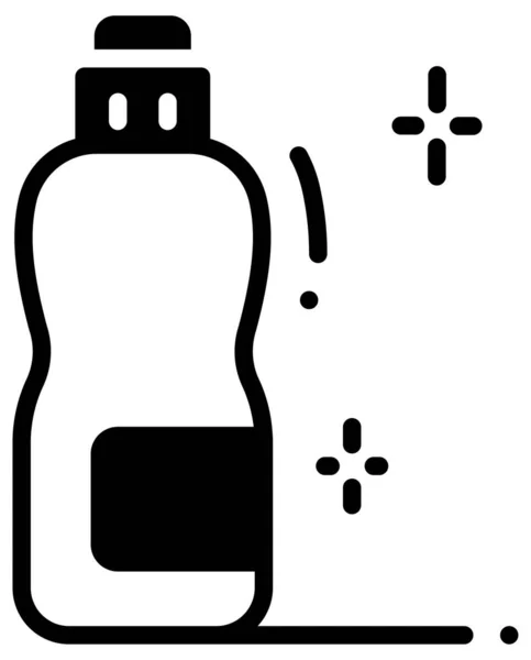 Fles Vector Pictogram Illustratie — Stockvector