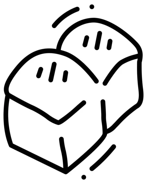 Ilustrasi Ikon Vektor Roti - Stok Vektor