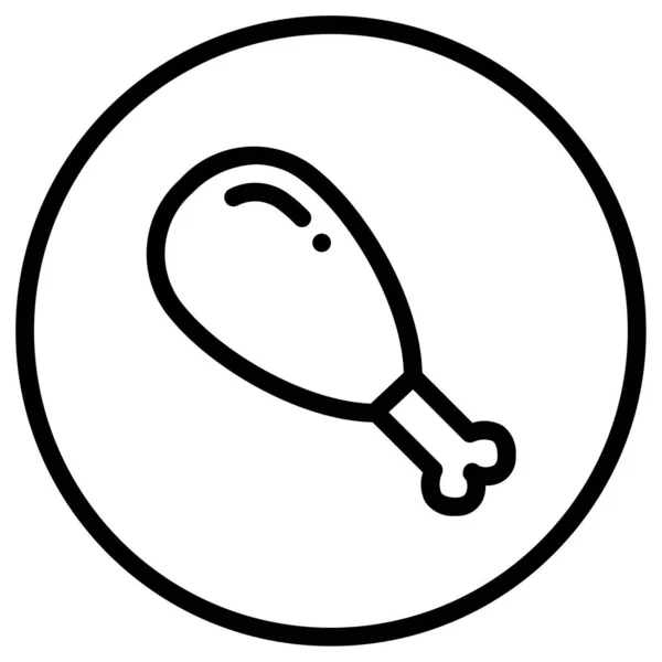 tavuk budu simgesi, vektör illüstrasyonu