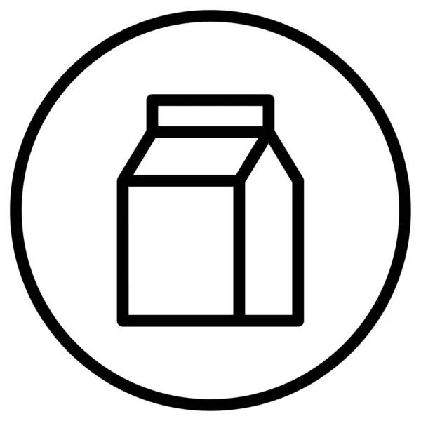 牛奶图标的病媒图解 — 图库矢量图片