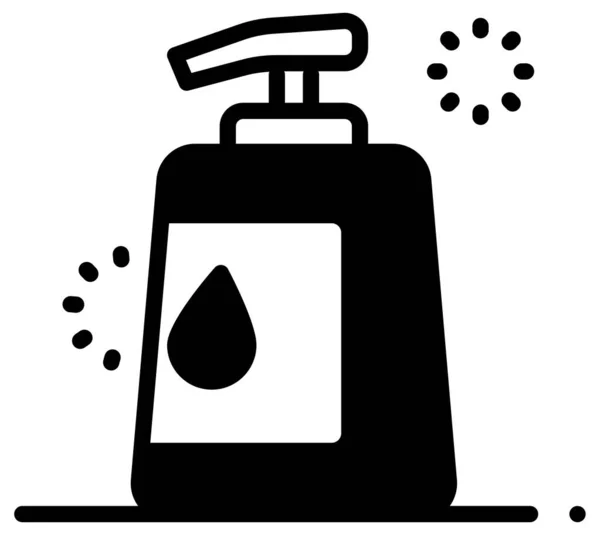 Sıvı sabun simgesinin vektör çizimi