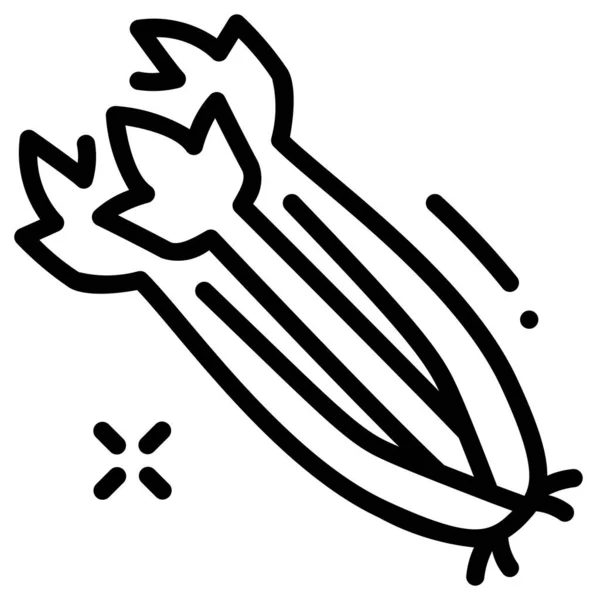 Celery Vector Icon Illustration 스톡 일러스트레이션