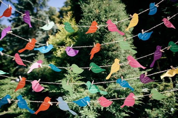 Wedding garland with birds