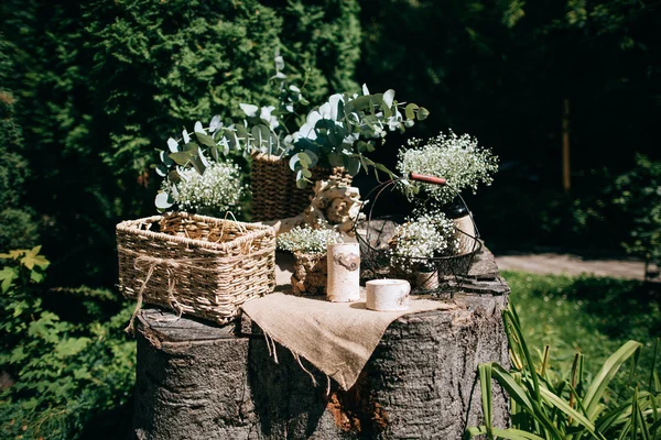 Matrimonio decorazioni fatte a mano — Foto Stock