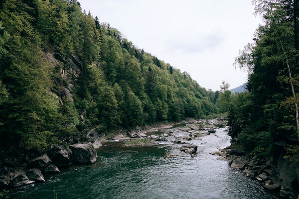 beautiful mountain river