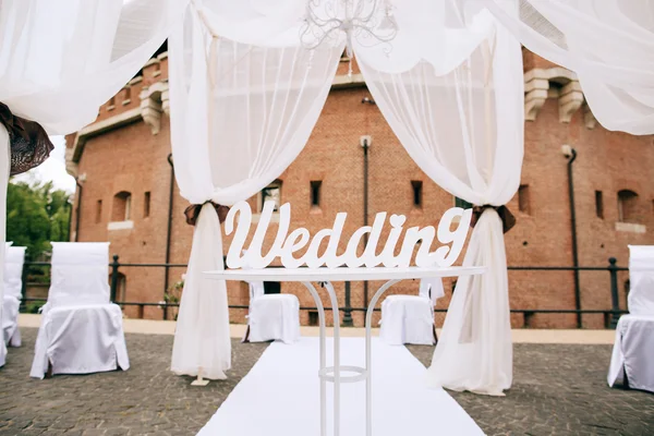 Beautiful wedding decoration — Stock Photo, Image