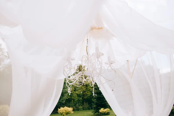 公園での結婚式のための装飾 — ストック写真