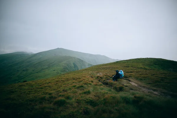 Wisatawan gunung — Stok Foto