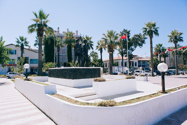 Bird Island in Kusadasi. Lighthouse.