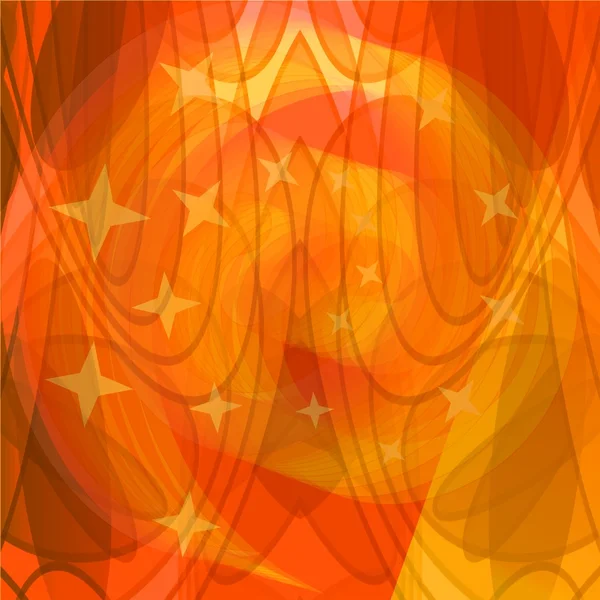 Orange abstract plasma background with semitransparent elements — Stock Photo, Image