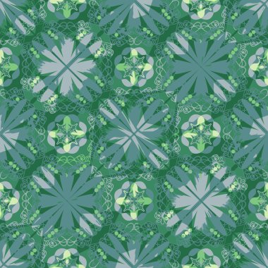 Çapraz geometrik şerit desenleri ile modern yeşil arka plan, perdelik, tekstil, kumaş, soyut tasarım örgü, hediye ambalaj kağıdı