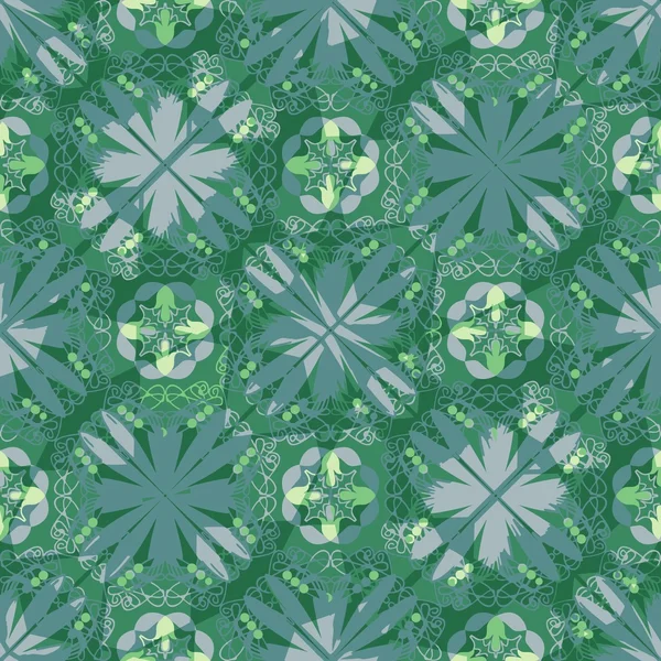Çapraz geometrik şerit desenleri ile modern yeşil arka plan, perdelik, tekstil, kumaş, soyut tasarım örgü, hediye ambalaj kağıdı — Stok Vektör