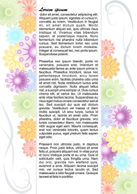 Pastel çiçek ile arka plan