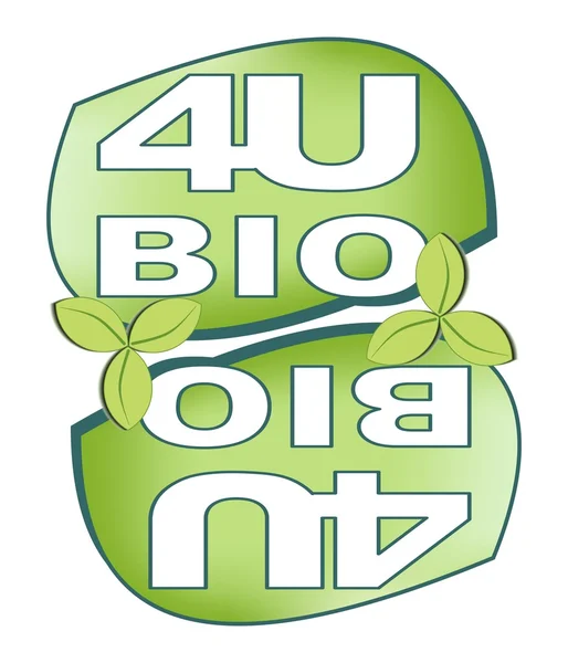 Etiqueta para bio producto con la inscripción Bio para usted — Vector de stock