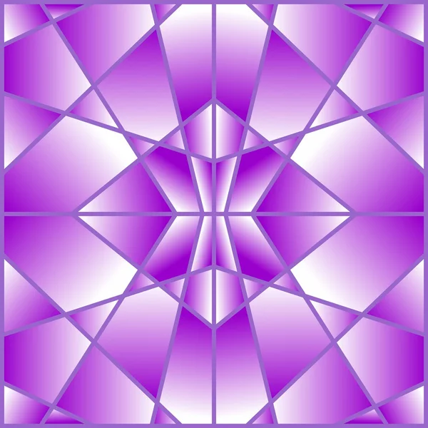 Purple geometric tile with a gradient — Stock Vector