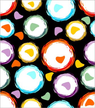 Renkli grunge daireler ile sorunsuz arka plan