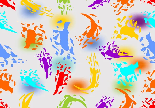 Nahtloser abstrakter Hintergrund mit farbigen Spritzern — Stockvektor