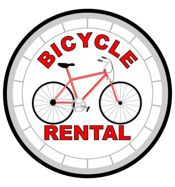 Lastik Bisiklet orta ile olarak şeklinde etiket Bisiklet Kiralama