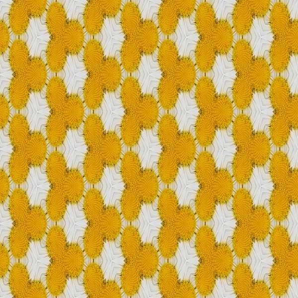 Azulejo de fondo generado por computadora con patrones de detalle de flor — Foto de Stock