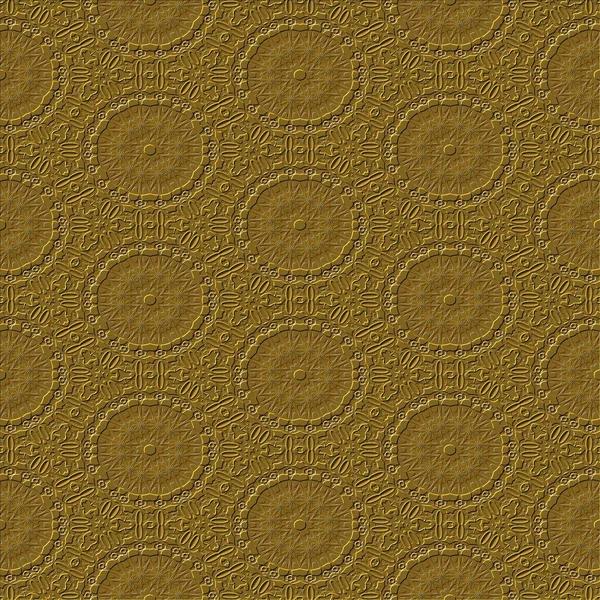 Wrought old metal background with soft relief patterns — Stock Photo, Image