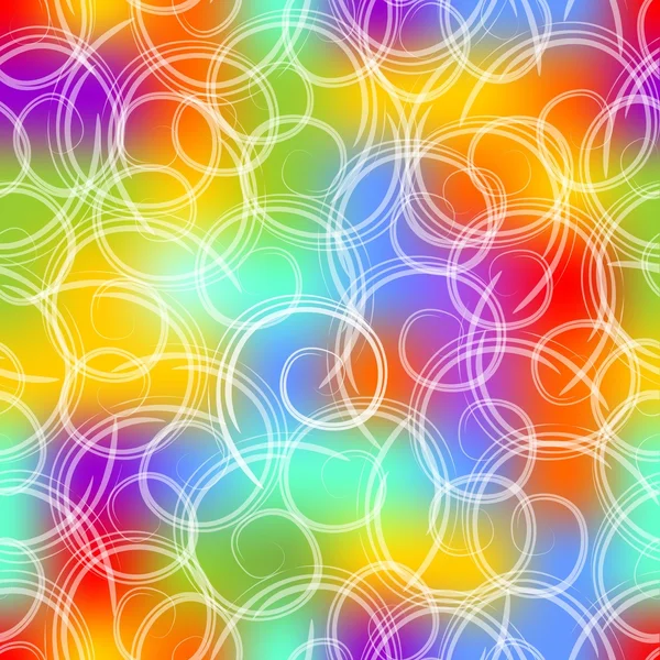Sorunsuz arka planda beyaz swirls ile şatafatlı renkler