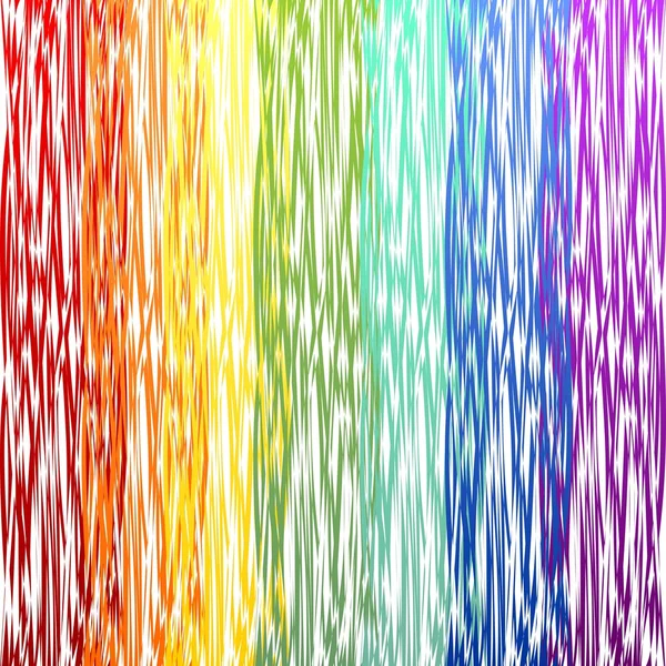 Abstracte decoratieve regenboog achtergrond met kromme patronen — Stockvector