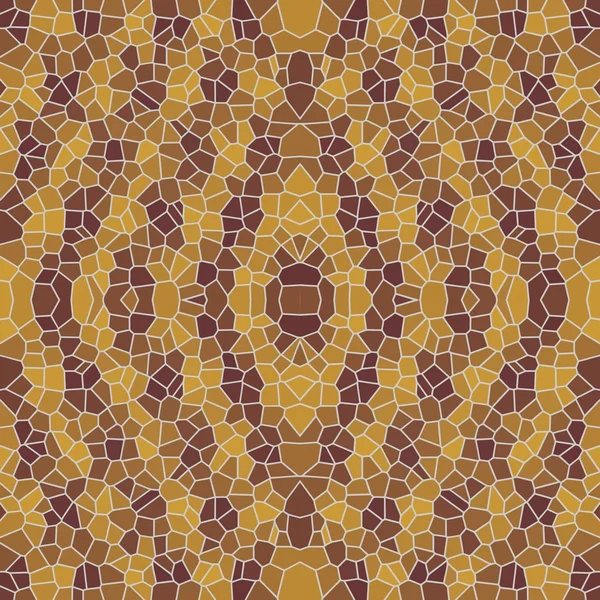 Sorunsuz kahverengi mozaik desenleri — Stok Vektör
