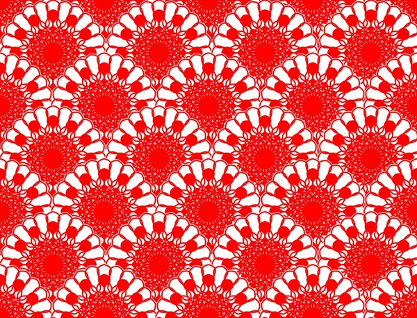 Red lace fine seamless patterns — Stock Vector