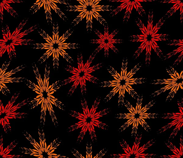 Бесшовный абстрактный фон с красными распыленными цветами — стоковый вектор