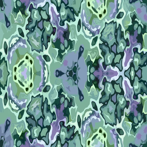 녹색과 보라색 디자인에 현대적인 보석 패턴 배경 타일 — 스톡 벡터