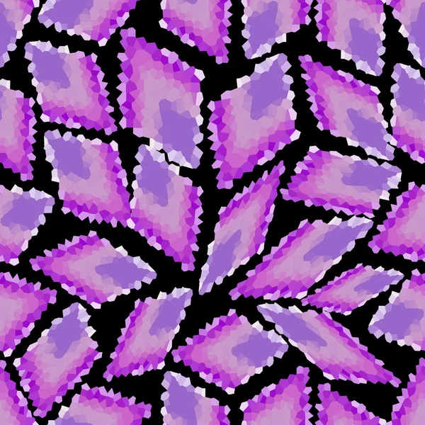 Fundo sem costura com losango mosaico roxo — Vetor de Stock