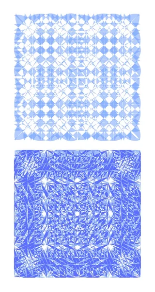 Geometric fine patterned light blue tiles — Stock Vector