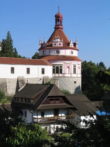Panorama historické město v jižních Čechách - Jindřichův Hradec — Stock fotografie
