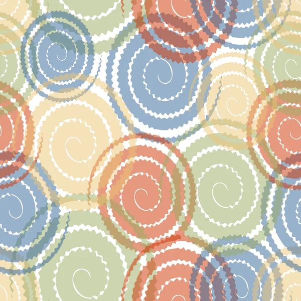 Moderne abstrakte Hintergrund mit pastellfarbenen überlappenden Wirbel — Stockvektor