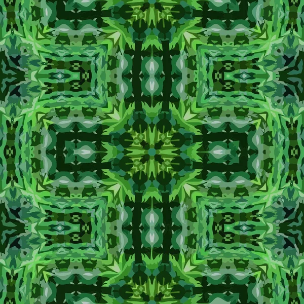 Vektor Hintergrund ornamentale grüne Fliese im südamerikanischen Folklore-Stil — Stockvektor