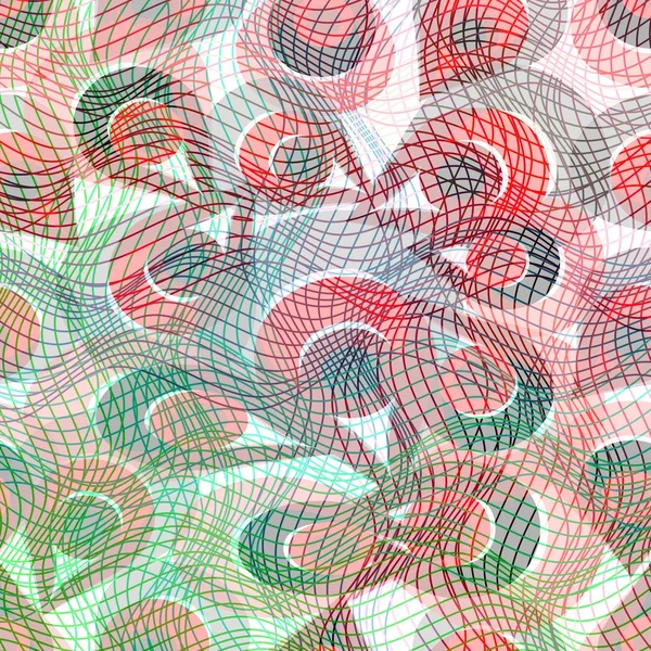 Moderna piastrella decorativa con linee colorate in rosso e verde — Foto Stock